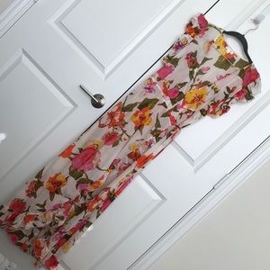 Shear short sleeve boutique kimono dress